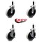 Service Caster 5 Inch Thermoplastic Wheel 1 Inch Expanding Stem Caster Set with 2 Brakes SCC-EX05S510-TPRS-1-2-SLB-2 - alternate 4